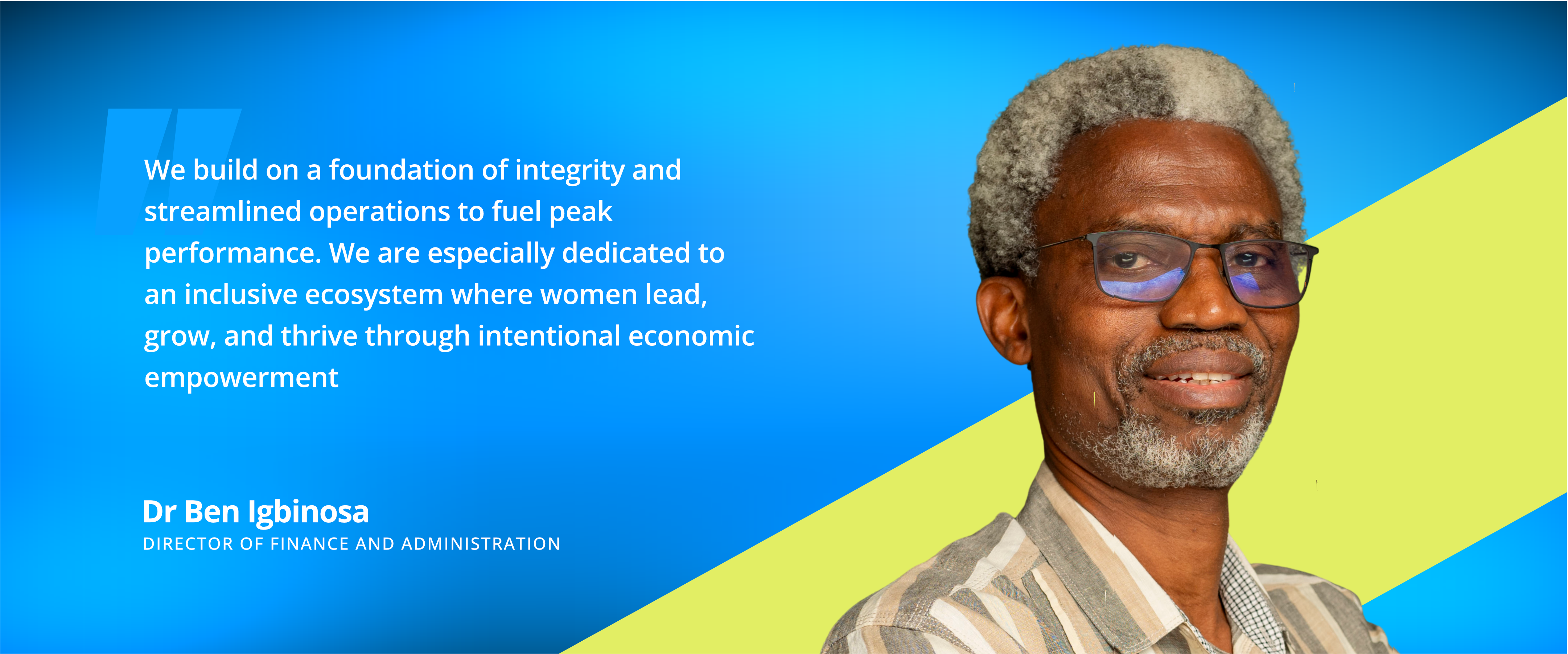 Dr Ben Igbinosa &mdash; Director of Finance, eHealth Africa