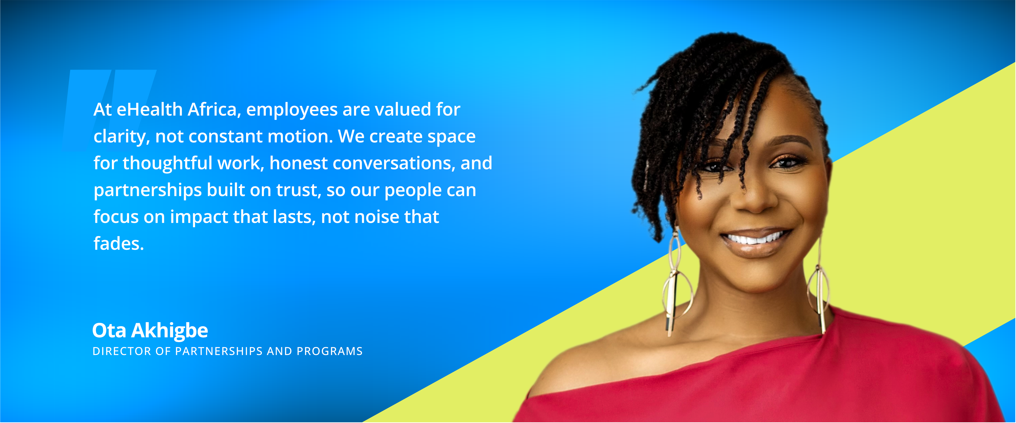 Ota Akhigbe &mdash; Director of Partnerships, eHealth Africa