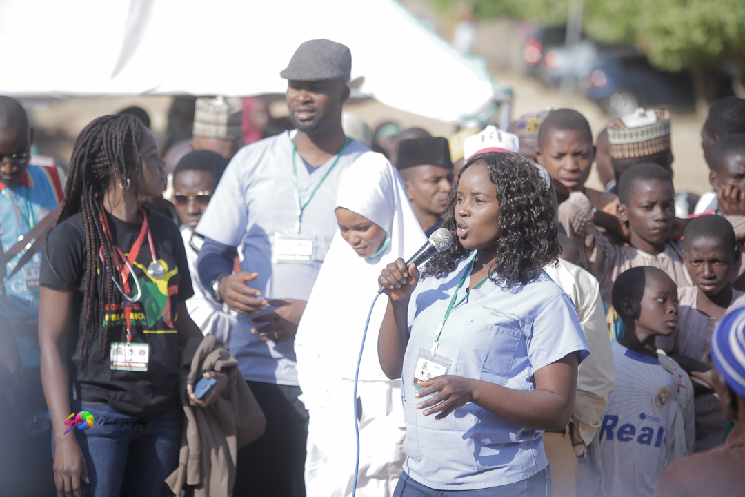 The team and partners raising awareness on SCD.